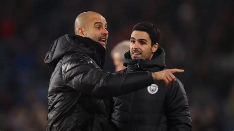 Pep Guardiola and Mikel Arteta reactions after the FA Cup match