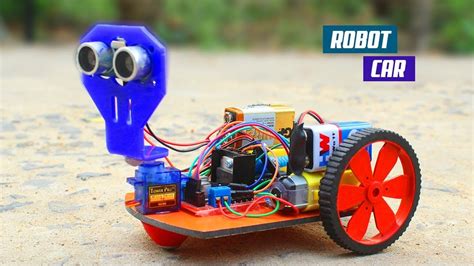 How To Make Arduino Obstacle Avoiding Car Robot - DIY - YouTube