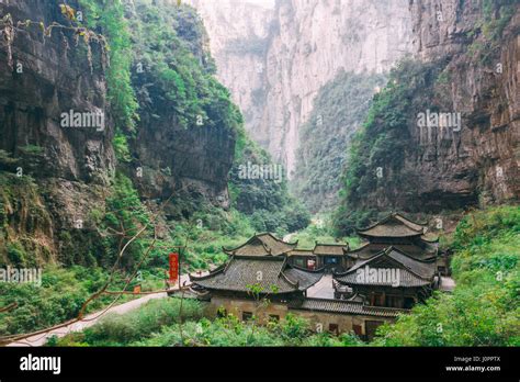 Chongqing China, Three Natural Bridges, Wulong ancient natural bridge ...