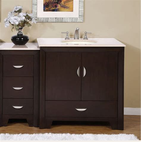 54 Inch Modern Single Bathroom Vanity with Choice of Counter Top and 2 Doors 4 Drawers UVSR091054