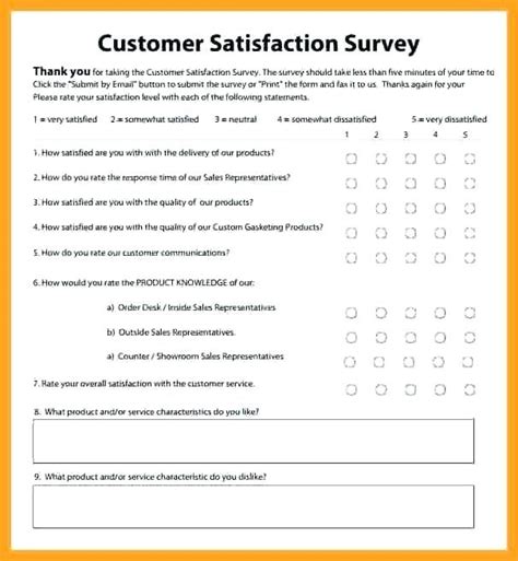 client satisfaction survey templates free customer feedback template ...