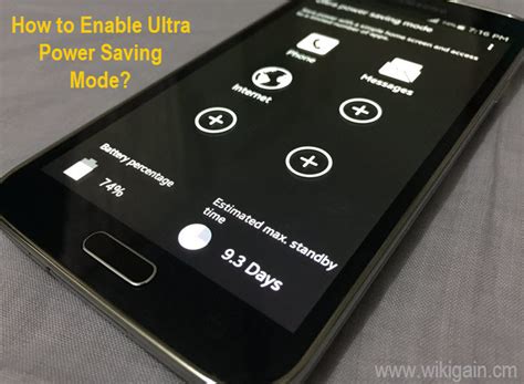 Enable Ultra Power Saving Mode on Android Devices - wikigain