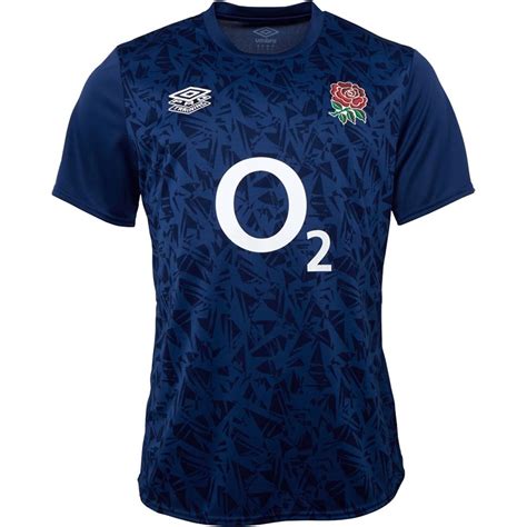 Buy Umbro Mens England Rugby Warm Up Jersey Navy Peony/Medieval Blue