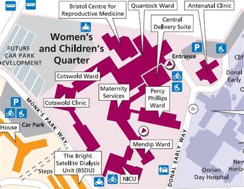 Southmead Hospital Gate Map