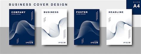 Premium Vector | Set of business cover design