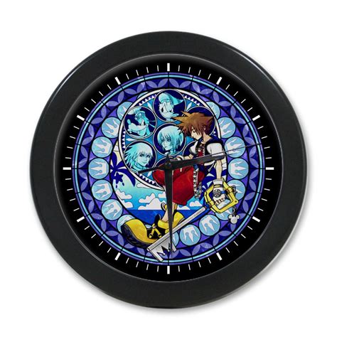 Kingdom Hearts Sora Stained Glass Elegant Wall Clock - Wall Clocks