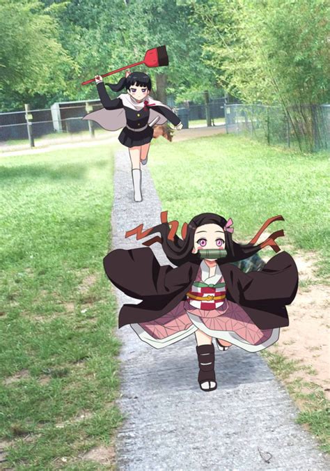 Smol nezuko run | Nezuko | Know Your Meme