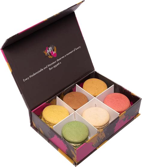 Classic 6 Macaron Gift Box by Mademoiselle Macaron : Amazon.co.uk: Grocery