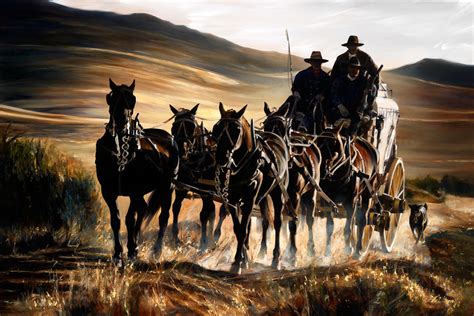 Stagecoach paintings