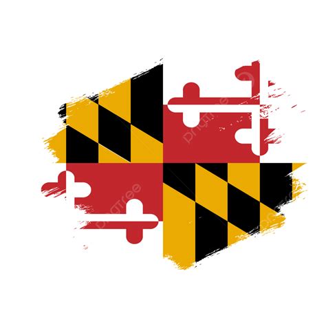 Usa State Maryland Vector Flag Design Template, Flag, Vector Flag ...