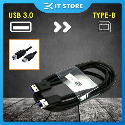 (Ready Stock) Genuine Dell USB 3.0 SuperSpeed Type A to Type B Upstream Male to Male Cable ...