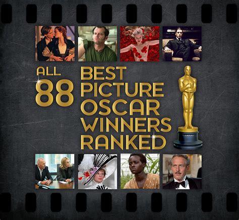 All 88 Best Picture Oscar Winners Ranked