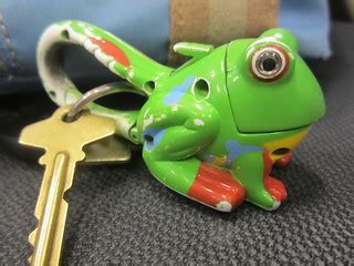 green ~ 4 key chain | my chirping frog keychain. When his mo… | Flickr