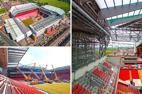 Liverpool release timelapse footage of new Anfield Road Stand milestone ...