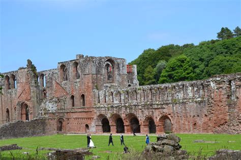 The ruins of Furness Abbey on the outskirts of Barrow-in-Furness on the ...