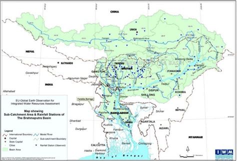 Map of the Brahmaputra river basin (Source: IWM). | Download Scientific ...