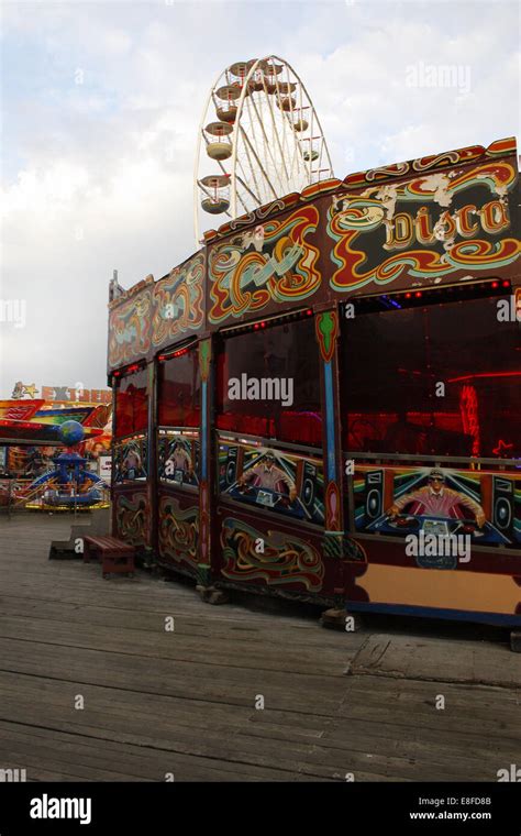 rides on central pier, Blackpool, Lancashire, England, UK Stock Photo ...