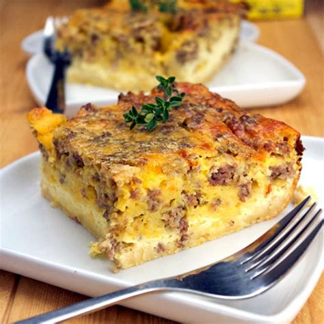 sausage egg cheese casserole bisquick