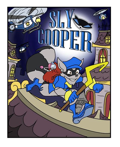 Sly Cooper Comic Cover Commission Process Sketch by shinragod on DeviantArt