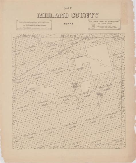 Midland County Texas Map - Cities And Towns Map