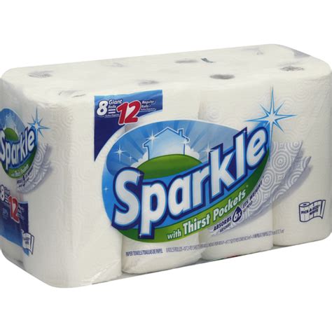 Sparkle Paper Towels, with Thirst Pockets, Pick-A-Size, White, 2-Ply ...