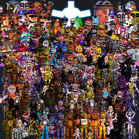 FNaF Thank You - All Animatronics by SonicTHD on DeviantArt