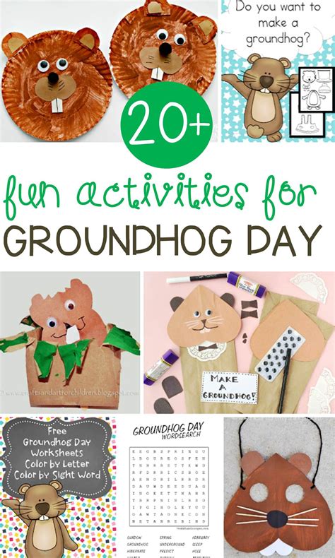 Fun Groundhog Day Activities for Kids | Groundhog day activities, Groundhog activities ...