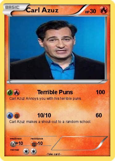 Pokémon Carl Azuz 84 84 - Terrible Puns - My Pokemon Card