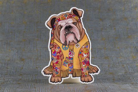 Bulldog Vinyl Sticker Bulldog Decal Sticker Dog Sticker Dog - Etsy