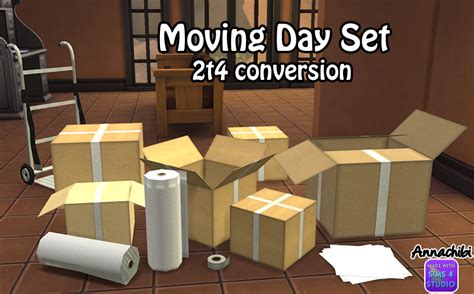 Moving Day Set by mustluvcatz converted to TS4! Edit May 12: I fixed ...