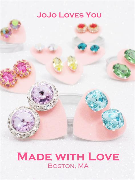 JoJo Loves You studs. Perfect for every occasion! JoJoLovesYou.com ...