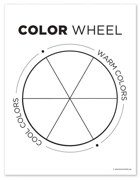 Color Wheel Chart Print