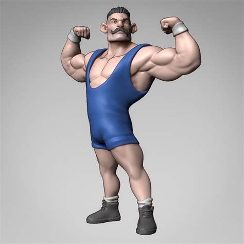 ArtStation - Bodybuilder Cartoon Concept, Marcelo Moraes | Bodybuilding ...