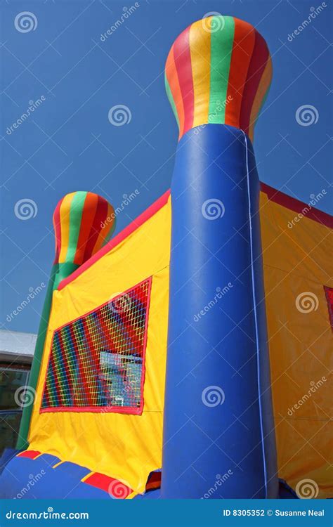 Colorful Party Bounce House Stock Photo - Image of gathering, house: 8305352