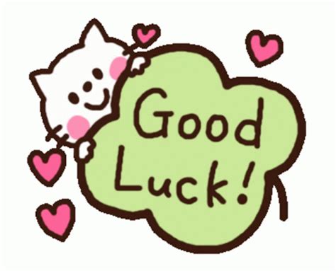 Good Luck Sticker - Good Luck - Discover & Share GIFs