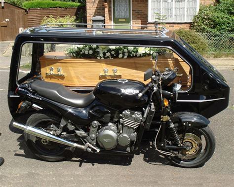 Rare MOTORCYCLE FUNERAL HEARSE Photo - Etsy