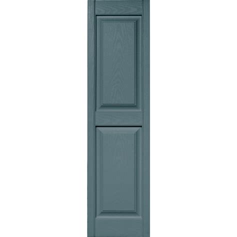 Vantage 14.875-in W x 54.75-in H Wedgewood Blue Raised Panel Exterior ...