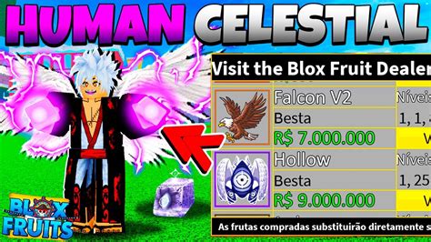 NOVA FRUTA da HUMAN CELESTIAL na NOVA ATUALIZAÇÃO do BLOX FRUITS ...