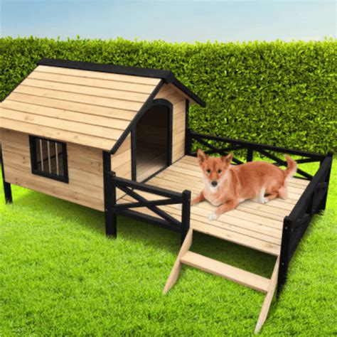 67 House Style Outdoor Small Wood Cabin Dog Kennel With, 44% OFF