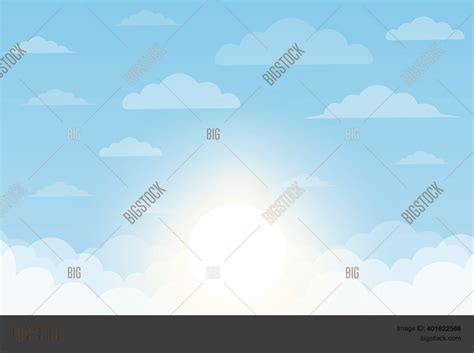 Blue Sky Vector Vector & Photo (Free Trial) | Bigstock