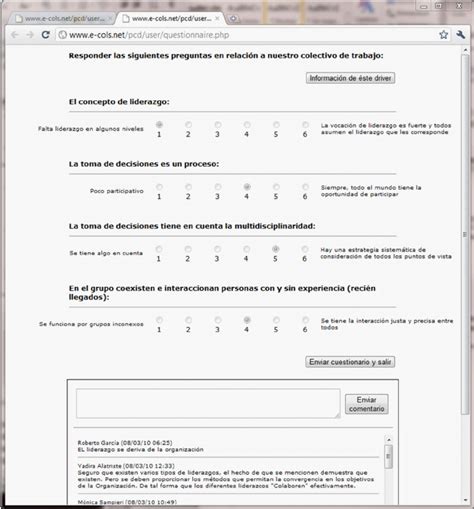 An example of the interface for the semantic differential scale ...