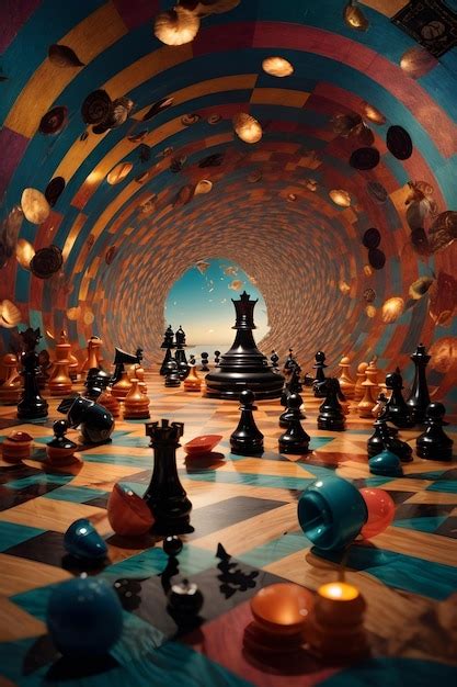 Premium AI Image | chess board art