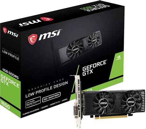 MSI GeForce GTX 1650 4GT LP 4GB GDDR5 Grafikkarte HDMI: Amazon.de ...