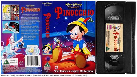 Pinocchio 1940 film (D202392 PAL/VHS) UK VHS Cover and Tap… | Flickr