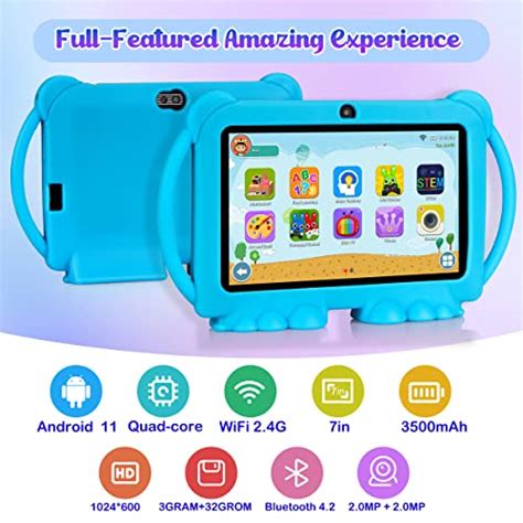 ATMPC Kids Tablet, 7 inch Tablet for Kids, 32GB ROM 3GB RAM Android 11. ...