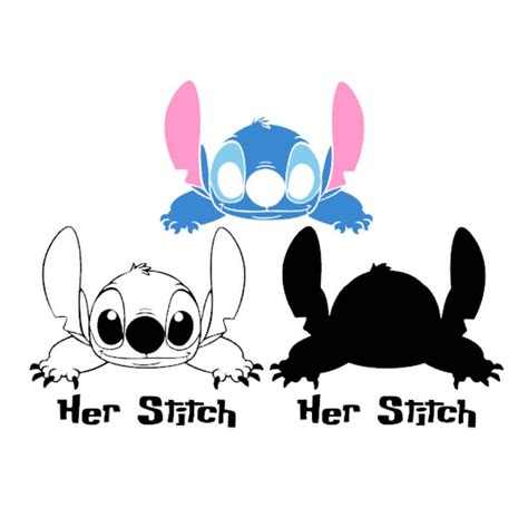 Her Stitch Lilo And Stitch Outline Svg Stitch Silhouette Etsy Images | My XXX Hot Girl