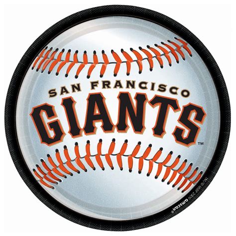 San Francisco Giants Baseball Round Dinner Plates ... | Kaitlyn school ...