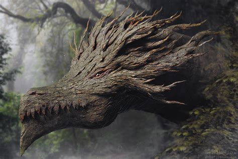 Character & Creature Concept Designer, 3D Modeler & Sculptor - Wood Dragon