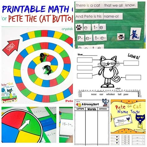 87 Cool Pete the Cat Freebies and Teaching Resources | Pete the cat, Lesson plans, Pete