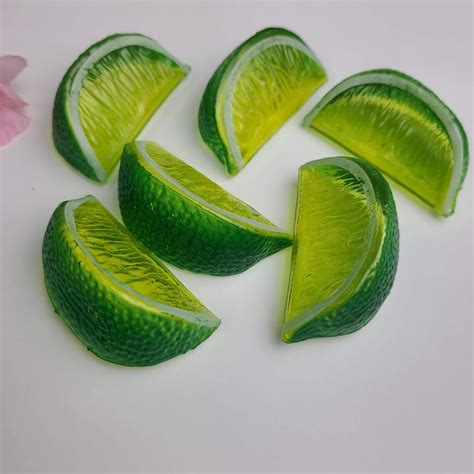 Lifelike Lime Wedges Crafting Pieces Lime Wedges Kitchen - Etsy UK